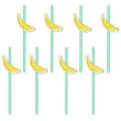 slomki papierowe bananowe zolte partypal 20 cm 8 szt
