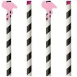 slomki papierowe flamingi fuksja rozowy jasny 19 5cm 6 szt