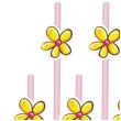 slomki papierowe kwiatki rozowe partypal 20 cm 8 szt