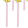slomki papierowe kwiatki rozowe partypal 20 cm 8 szt