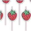 slomki papierowe truskawki summer party 20 cm partypal 8 szt