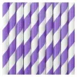 slomki papierowe w paski liliowe 19 5 cm 10 szt