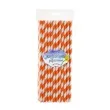 slomki papierowe w paski pomaranczowe 19 7 cm 24 szt