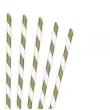 slomki papierowe w paski zlote 19 5 cm 10 szt