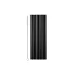 slomki plastikowe wielorazowe z czyscikiem czarne na urodziny sylwestra 23 cm 12 szt