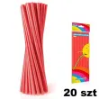 slomki proste grube 24 cm czerwone 8 mm 20 szt