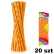 slomki proste grube 24 cm pomaranczowe 8 mm 20 szt