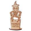 statuetka nagroda za kostium tanczacy szkielet drewno 15 5 cm