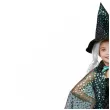 stroj czarownicy dla dziewczynki na halloween andrzejki karnawal zestaw rozm 120 130