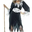 stroj damski czarownica na halloween andrzejki karnawal zestaw sukienka kapelusz pasek rozm m