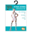 stroj damski na halloween i karnawal pielegniarka zombie zestaw sukienka czepek rozm m
