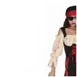 stroj damski na karnawal piratka sukienka chustka opaska rozm s m l
