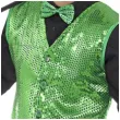 stroj dla doroslych cekinowa kamizelka zielona smiffys rozm xl