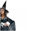 stroj dla doroslych czarownica sukienka i kapelusz czarny srebrny godan rozm m