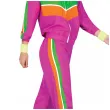 stroj dla doroslych damski ortalionowy dres retro lata 80 rozowy godan rozm xl
