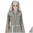 stroj dla doroslych na halloween diaboliczna zakonnica szary guirca rozm m