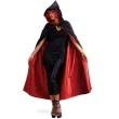stroj dla doroslych peleryna z kapturem czarno czerwona carnival toys