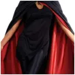 stroj dla doroslych peleryna z kapturem czarno czerwona carnival toys