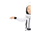 stroj dla dzieci astronauta z helmem bialy amscan rozm 116 128 cm
