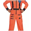 stroj dla dzieci astronauta z helmem pomaranczowy amscan rozm 128 140 cm