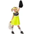stroj dla dzieci cheerleaderka zolty neon funny fashion rozm 134 140 cm