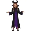 stroj dla dzieci czarownica diabolina czarno fioletowy guirca rozm 110 116 cm