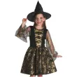 stroj dla dzieci czarownica gold look godan 110 120 cm