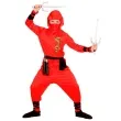 stroj dla dzieci czerwony ninja widmann rozm 13 14 lat