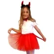 stroj dla dzieci diablica w spodniczce czerwony partytino rozm uniwersalny