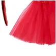 stroj dla dzieci diablica w spodniczce czerwony partytino rozm uniwersalny