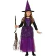 stroj dla dzieci koronkowa czarownica fioletowa guirca 10 12 lat