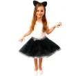 stroj dla dzieci kotek ze spodniczka czarny festa
