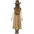 stroj dla dzieci kowbojka sukienka w krate smiffys 130 140 cm