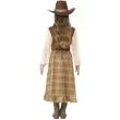 stroj dla dzieci kowbojka sukienka w krate smiffys 146 158 cm
