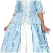 stroj dla dzieci ksiezniczka sukienka i halka blekitny godan rozm 120 130