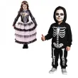 stroj dla dzieci meksykanski kosciotrup czarno rozowy smiffys rozm 116 128 cm