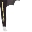 stroj dla dzieci nietoperz szkielet czarny guirca rozm 146 152 cm