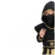stroj dla dzieci ninja czarny partydeco rozm 116 128 cm