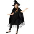 stroj dla dzieci peleryna kapeluisz czarownicy czarny smiffys