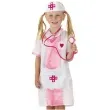 stroj dla dzieci pielegniarka rozowa folat rozm 116 134 cm