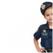 stroj dla dzieci policjant granatowy partydeco rozm 116 128 cm
