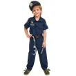 stroj dla dzieci policjant granatowy partydeco rozm 96 116 cm