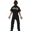 stroj dla dzieci policjant usa czarny guirca rozm 146 152 cm