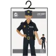 stroj dla dzieci policjant usa czarny guirca rozm 146 152 cm