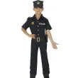 stroj dla dzieci policjant usa czarny guirca rozm 98 104 cm