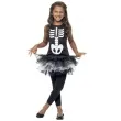 stroj dla dzieci szkieletorka tutu czarno bialy smiffys rozm 130 140 cm