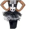stroj dla dzieci szkieletorka tutu czarno bialy smiffys rozm 146 158 cm