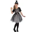 stroj dla dzieci szkieletorka z kapeluszem czarny carnival toys 6 7 lat