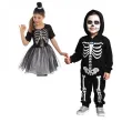 stroj dla dzieci szkieletorka z kapeluszem czarny carnival toys 8 9 lat