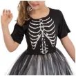 stroj dla dzieci szkieletorka z kapeluszem czarny carnival toys 8 9 lat